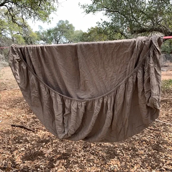 Parachute 100% Linen Luxury Bedding Sheets Top Fitted Sheet CK/ King Portugal - Picture 2 of 6